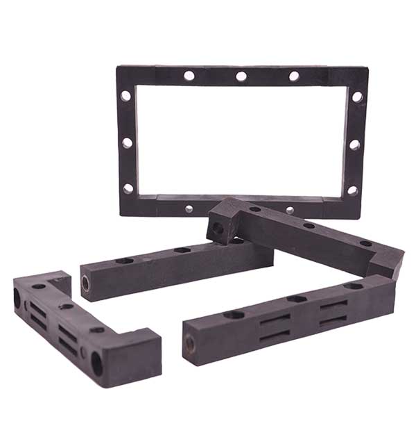 black plastic cable frames